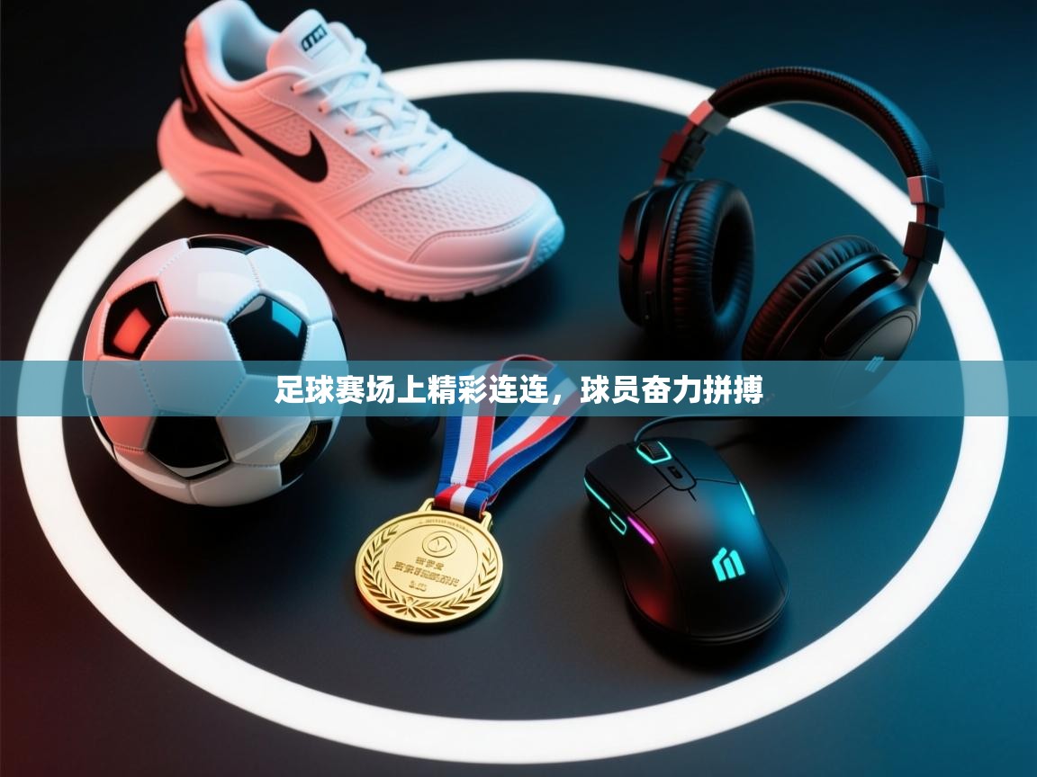 足球赛场上精彩连连，球员奋力拼搏